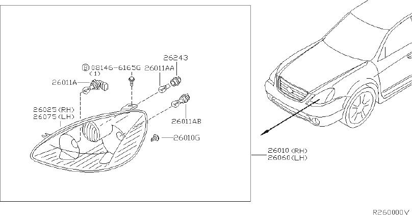 Nissan-Altima-Housing-Head-Lamp.-Housing-Headlight.-(Right-...