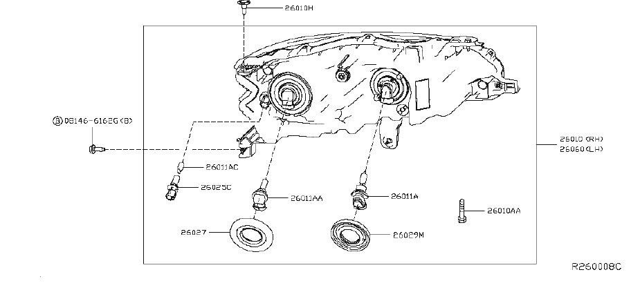 Nissan-Altima-Side-Marker-Light-Socket-(Front)---26240-...